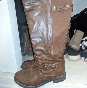 Wide width knee high boots